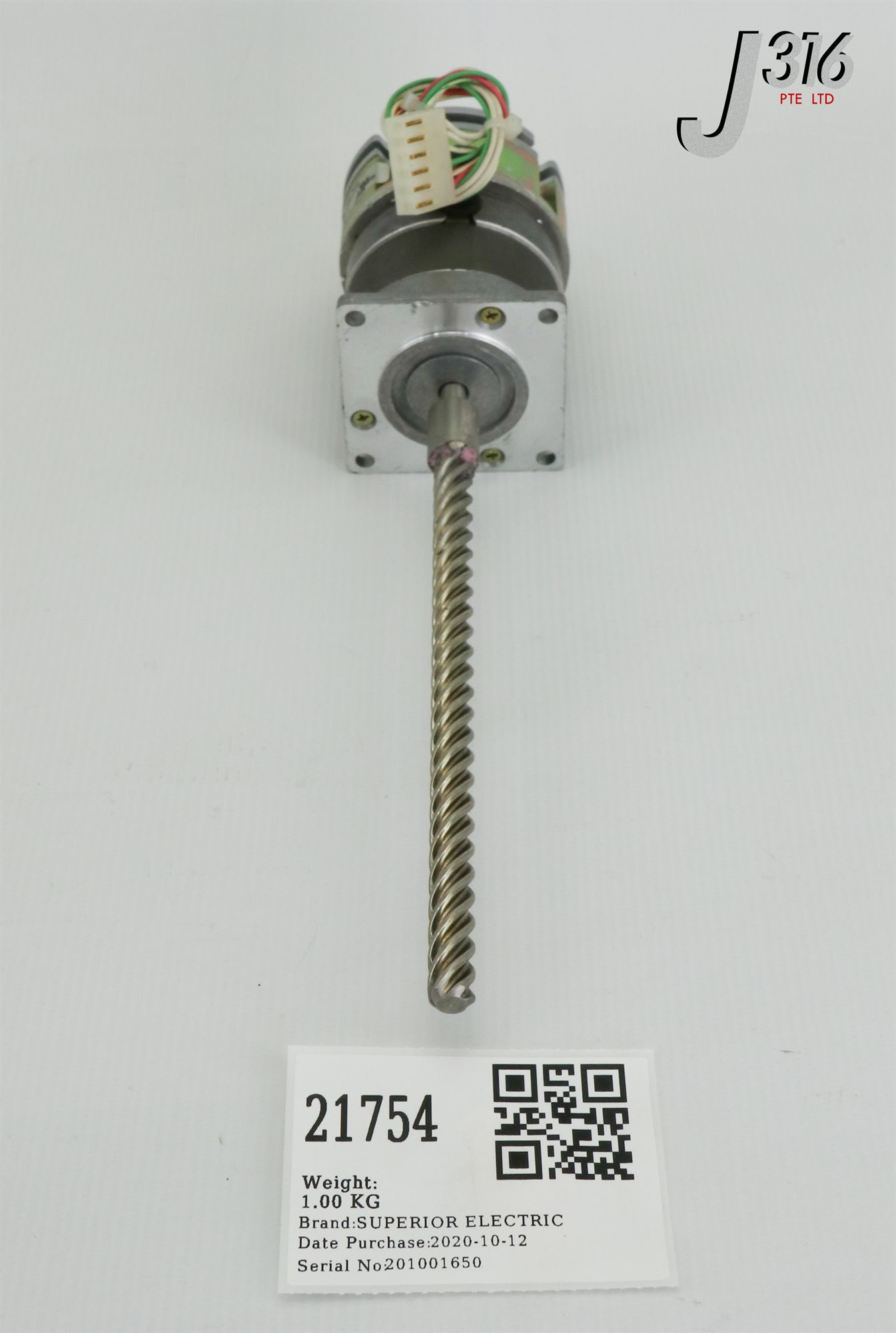 21754 SUPERIOR ELE SLO-SYN STEPPING MTR W/ BALL SCREW M061-LF-517 21754 SUPERIOR ELE SLO-SYN STEPPING MTR W/ BALL SCREW M061-LF-517